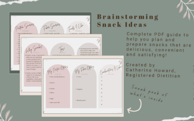 Brainstorming Snack Ideas – Worksheets and Done-For-You lists