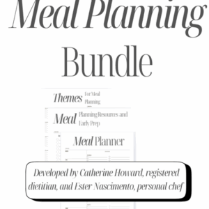 preview image of a digital download product for meal planning